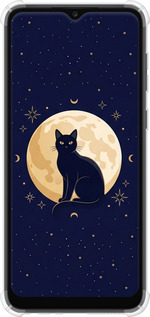 Силіконовий протиударний с посиленими кутами чехол Cute Cat Celestial/Witchy для Samsung Galaxy A03 Core A032F - 6787sp-2539 изображение 