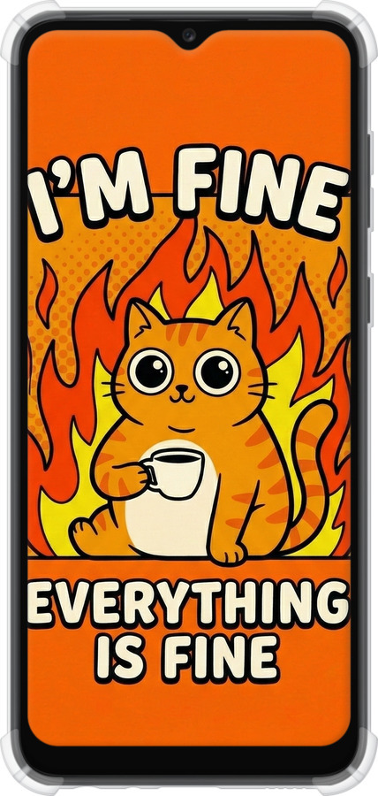 Силіконовий протиударний с посиленими кутами чехол Funny Cat для Samsung Galaxy A03 Core A032F - 6786sp-2539 изображение 