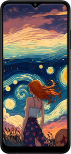TPU чехол Девушка Арт для Samsung Galaxy A03s A037F - 6325b-2381 изображение 