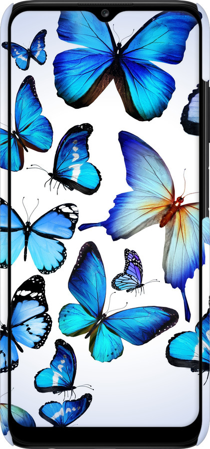 3D пластиковий матовий чехол Метелики для Samsung Galaxy A03s A037F - 6023m-2381 изображение 