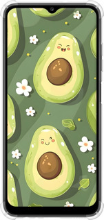 Силикон с усиленными углами чехол Авокадо для Samsung Galaxy A03s A037F - 6380sp-2381 изображение 