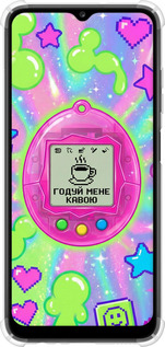 Силикон с усиленными углами чехол Y2K Aesthetic Retro Pet: Годуй мене кавою для Samsung Galaxy A03s A037F - 6784sp-2381 изображение 