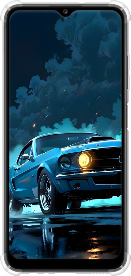 Силіконовий протиударний с посиленими кутами чехол Форд мустанг для Samsung Galaxy A03s A037F - 6374sp-2381 изображение 