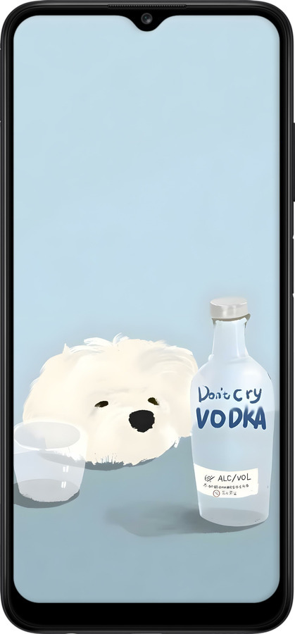2D пластиковий чехол Пес водка для Samsung Galaxy A03s A037F - 6368t-2381 изображение 