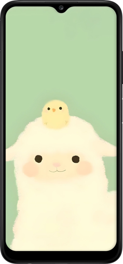 2D пластиковый чехол Барашек и ципленок для Samsung Galaxy A03s A037F - 6369t-2381 изображение 