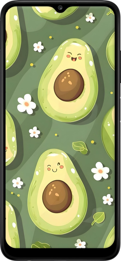 2D пластиковий чехол Авокадо для Samsung Galaxy A03s A037F - 6380t-2381 изображение 