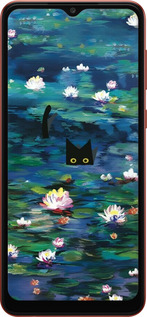 TPU чехол Чехол с изображением водяных лилий Моне и кошек для Samsung Galaxy A04 A045F - 6399b-2831 изображение 