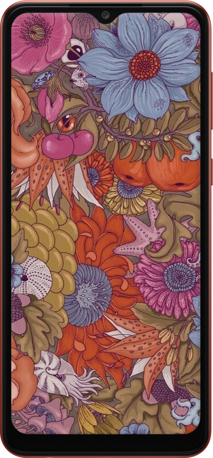 TPU чехол Абстрактные цветы для Samsung Galaxy A04 A045F - 6526b-2831 изображение 