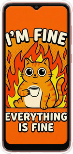 Силикон с усиленными углами чехол Funny Cat для Samsung Galaxy A04 A045F - 6786sp-2831 изображение 