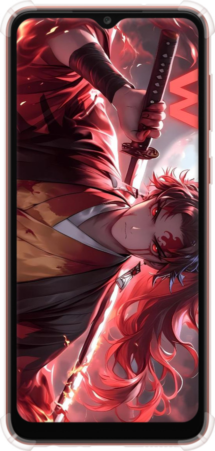 Силіконовий протиударний с посиленими кутами чехол Аниме воин для Samsung Galaxy A04 A045F - 6281sp-2831 изображение 