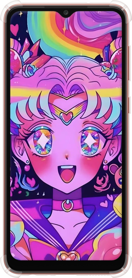 Силикон с усиленными углами чехол Сейлор Мун 3 для Samsung Galaxy A04 A045F - 6352sp-2831 изображение 