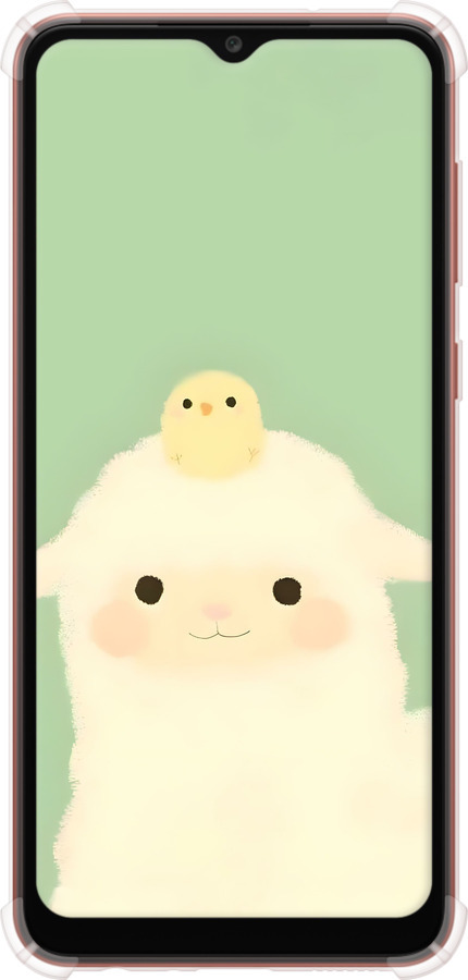 Силикон с усиленными углами чехол Барашек и ципленок для Samsung Galaxy A04 A045F - 6369sp-2831 изображение 