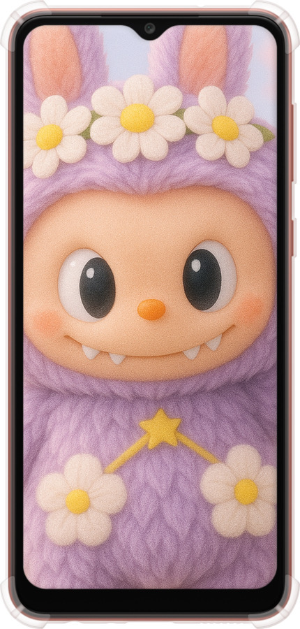 Силіконовий протиударний с посиленими кутами чехол Лабубу 1 для Samsung Galaxy A04 A045F - 6709sp-2831 изображение 