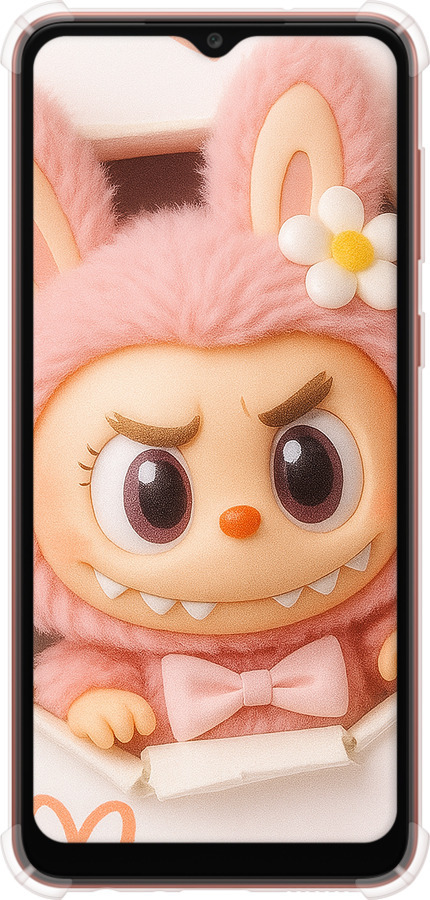 Силіконовий протиударний с посиленими кутами чехол Лабубу 2 для Samsung Galaxy A04 A045F - 6710sp-2831 изображение 