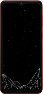 Силиконовый чехол Черно белые абстрактные горы для Samsung Galaxy A04 A045F - 6437u-2831 изображение 