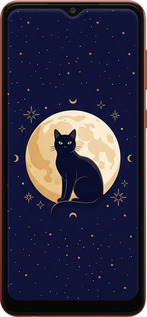 Силиконовый чехол Cute Cat Celestial/Witchy для Samsung Galaxy A04 A045F - 6787u-2831 изображение 