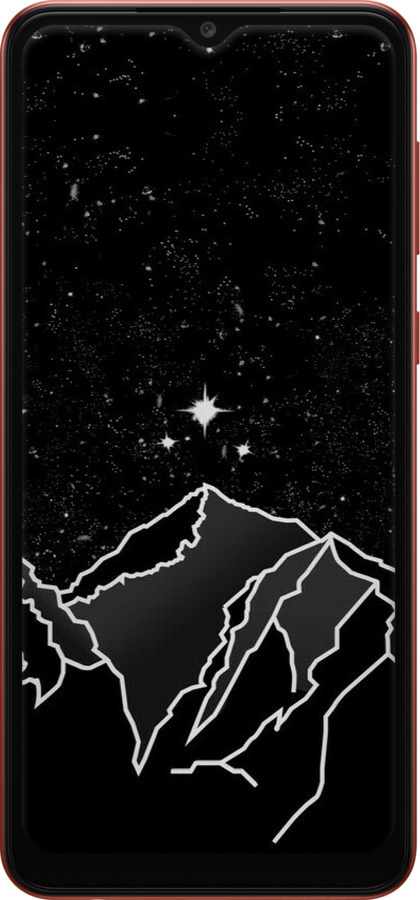 Силиконовый чехол Минималистический горный пейзаж для Samsung Galaxy A04 A045F - 6438u-2831 изображение 