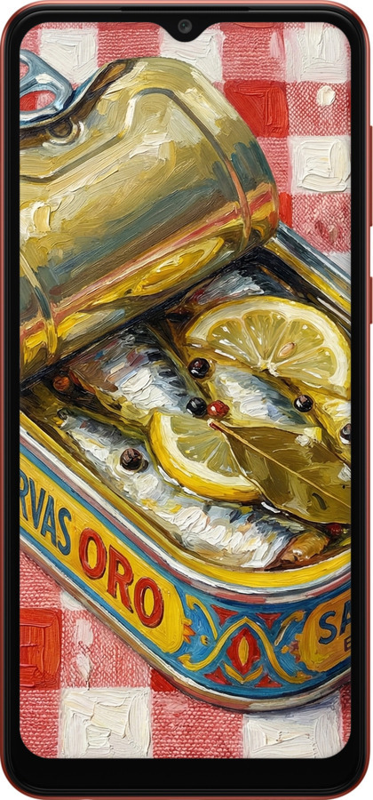 Силиконовый чехол Vintage Sardine Tin Phone для Samsung Galaxy A04 A045F - 6772u-2831 изображение 
