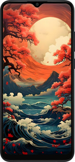 Силиконовый чехол Природа японии для Samsung Galaxy A04e A042F - 6327u-2908 изображение 
