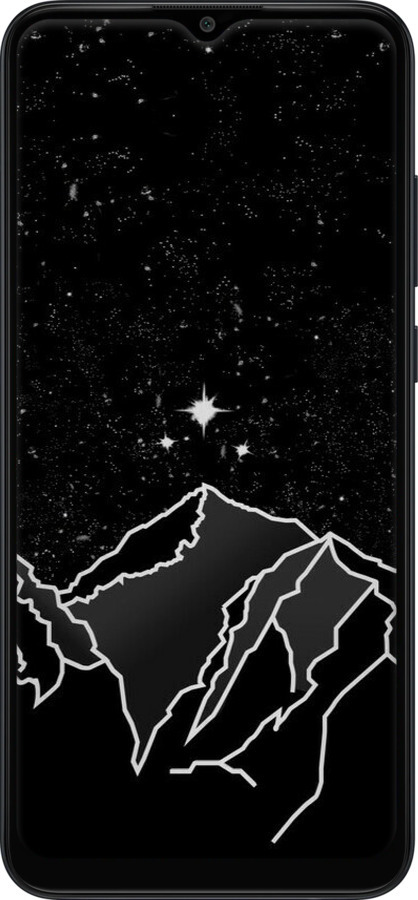 Силиконовый чехол Минималистический горный пейзаж для Samsung Galaxy A04e A042F - 6438u-2908 изображение 