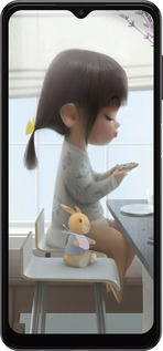 TPU чехол Милая девочка с зайчиком для Samsung Galaxy A04s - 4039b-2877 изображение 