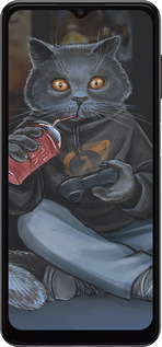 TPU чехол gamer cat для Samsung Galaxy A04s - 4140b-2877 изображение 