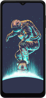 TPU чехол Космонавт на скейтборде для Samsung Galaxy A13 5G - 4145b-3853 изображение 