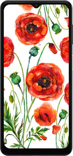 TPU чехол Нарисованные маки для Samsung Galaxy A13 5G - 4278b-3853 изображение 
