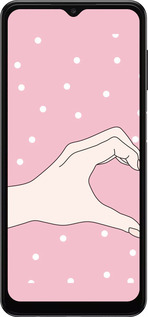 TPU чехол Половинка сердца для Samsung Galaxy A04s - 4340b-2877 изображение 