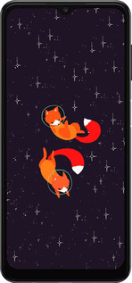 TPU чехол Лисички в космосе для Samsung Galaxy A04s - 4519b-2877 изображение 
