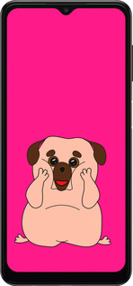 TPU чехол Весёлый мопс для Samsung Galaxy A04s - 4908b-2877 изображение 