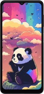 TPU чехол Панда в облаках для Samsung Galaxy A04s - 5585b-2877 изображение 