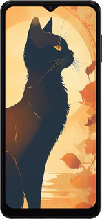 TPU чехол Черная кошка v2 для Samsung Galaxy A04s - 5830b-2877 изображение 