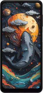 TPU чехол Кит в космосе для Samsung Galaxy A13 5G - 6328b-3853 изображение 