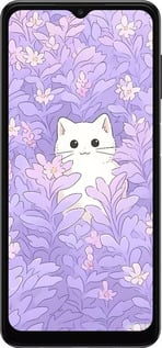TPU чехол Котик в цветах для Samsung Galaxy A04s - 6390b-2877 изображение 