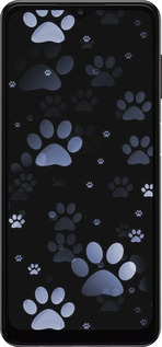 TPU чехол С синими отпечатками лап для Samsung Galaxy A04s - 6441b-2877 изображение 