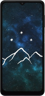 TPU чехол Горы и звезды нарисованы на фоне галактики для Samsung Galaxy A13 5G - 6490b-3853 изображение 