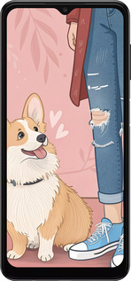 TPU чехол Корги 3 для Samsung Galaxy A13 5G - 6707b-3853 изображение 