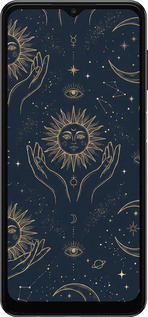 TPU чехол Celestial Harmony: Sun & Moon Gold Mystic Pattern для Samsung Galaxy A04s - 6778b-2877 изображение 
