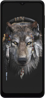 TPU чехол Волк-меломан для Samsung Galaxy A04s - 875b-2877 изображение 