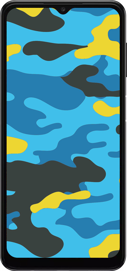 TPU чехол Жовто-блакитний камуфляж для Samsung Galaxy A13 5G - 1084b-3853 изображение 
