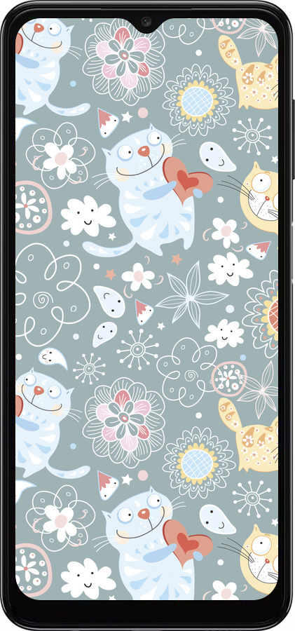 TPU чехол Котята v3 для Samsung Galaxy A04s - 1223b-2877 изображение 