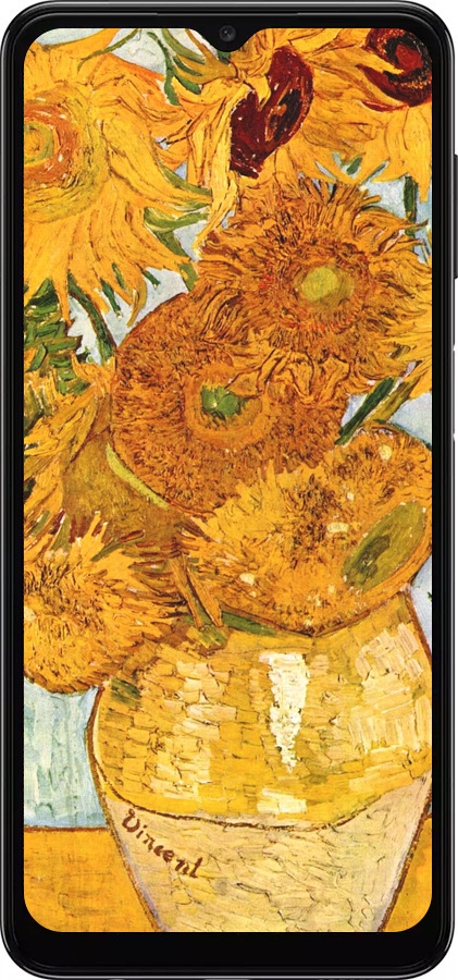 TPU чехол Винсент Ван Гог. Подсолнухи для Samsung Galaxy A13 5G - 162b-3853 изображение 