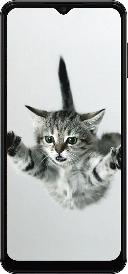 TPU чехол Летящий котёнок для Samsung Galaxy A04s - 2322b-2877 изображение 