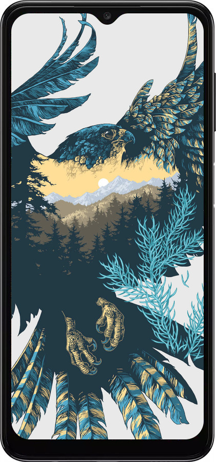 TPU чехол Арт-орел на фоне природы для Samsung Galaxy A04s - 3983b-2877 изображение 