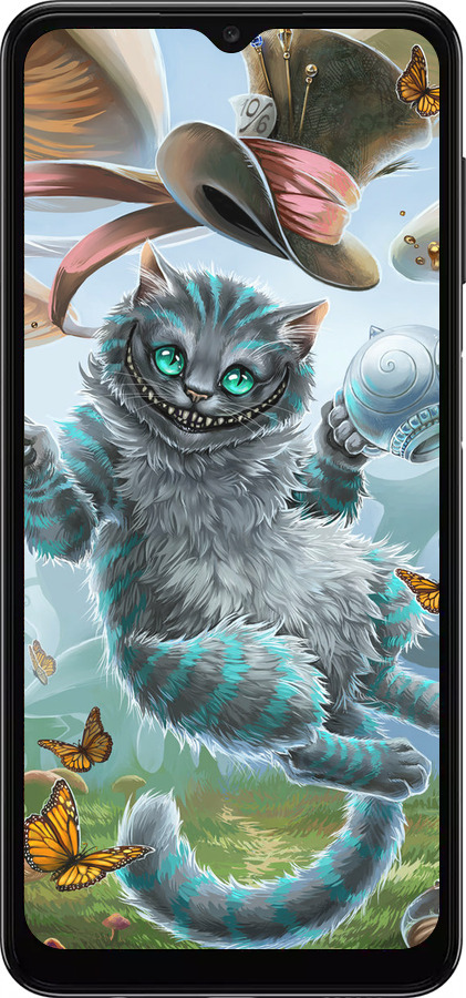 TPU чехол Чеширский кот 2 для Samsung Galaxy A04s - 3993b-2877 изображение 
