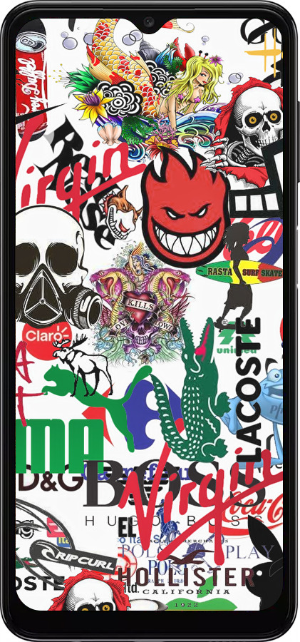 TPU чехол Many different logos для Samsung Galaxy A13 5G - 4022b-3853 изображение 
