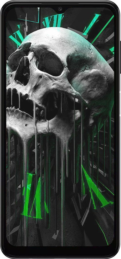 TPU чехол Череп-часы для Samsung Galaxy A13 5G - 4100b-3853 изображение 