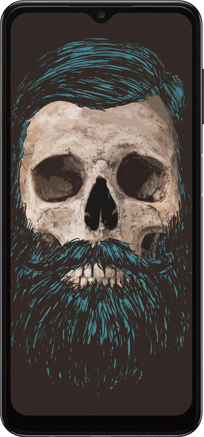 TPU чехол Череп с бородой для Samsung Galaxy A04s - 4102b-2877 изображение 