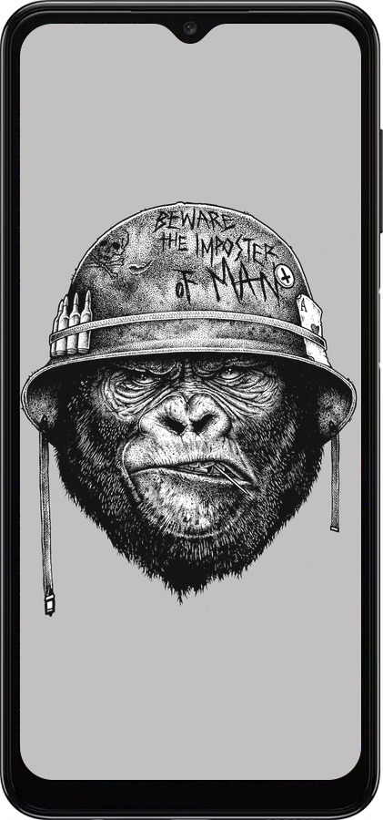TPU чехол military monkey для Samsung Galaxy A04s - 4177b-2877 изображение 